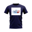The Offside Line Rugby Ball Logo T-Shirt (Navy)_0