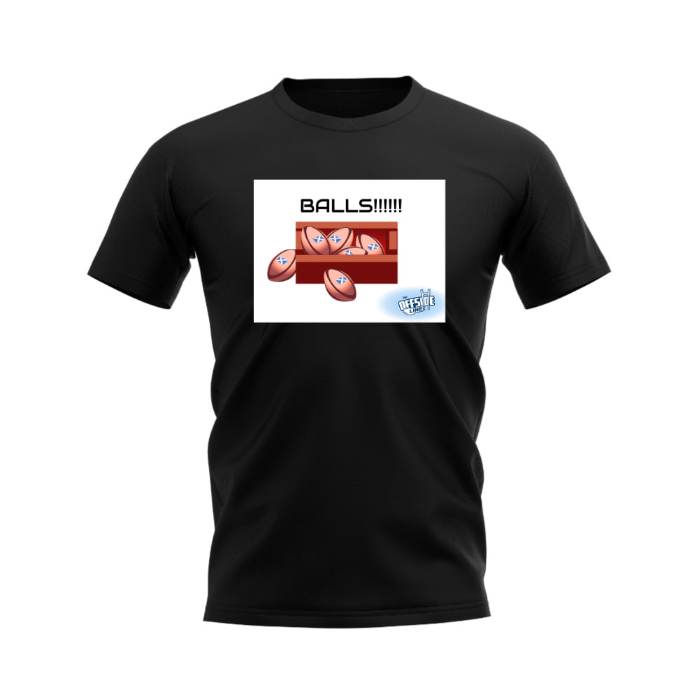 The Offside Line Scotland Rugby Balls T-Shirt (Black)_0