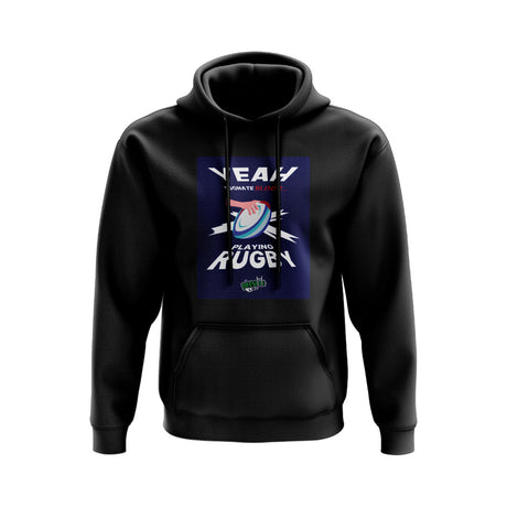 I Donate Blood Rugby Hoody (Black/Navy)_0