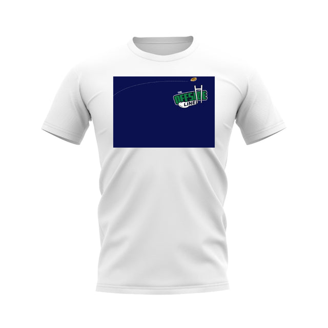 Rugby Ball Offside Line T-Shirt (White/Navy)_0