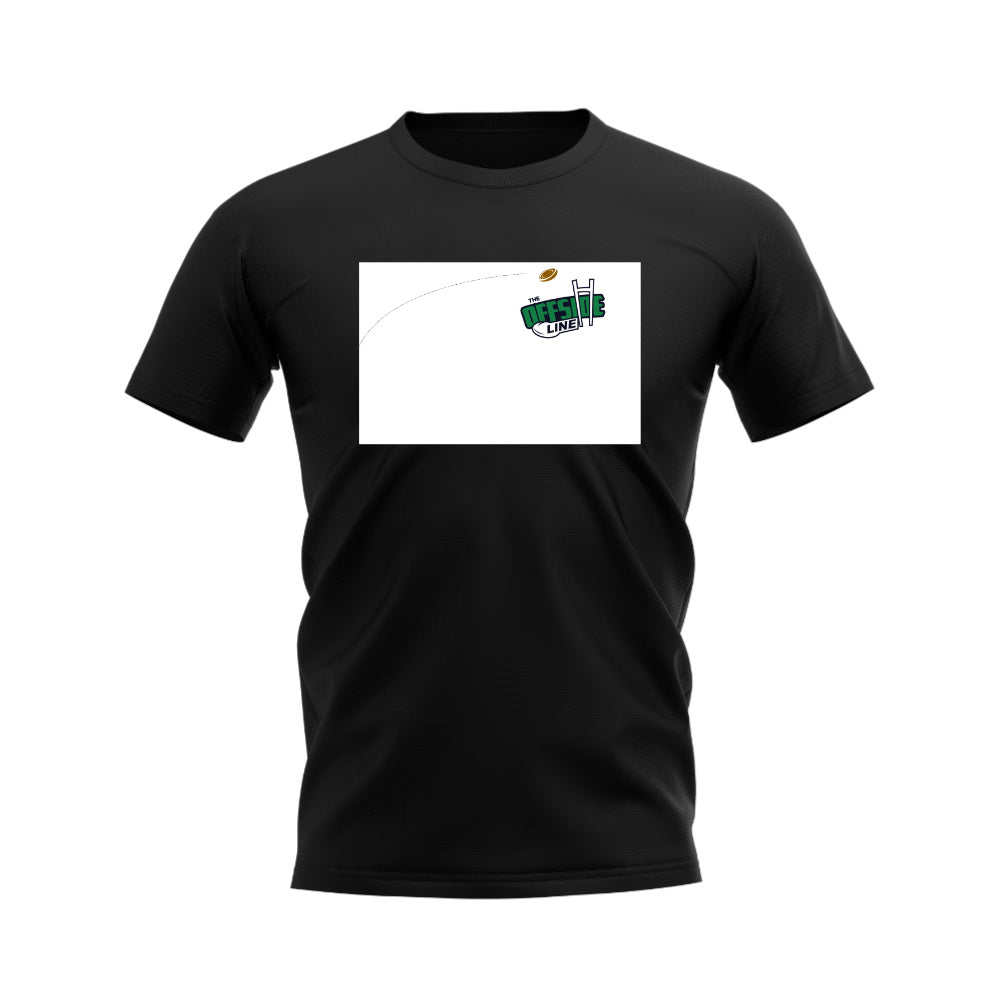 Rugby Ball Offside Line T-Shirt (Black/White)_0