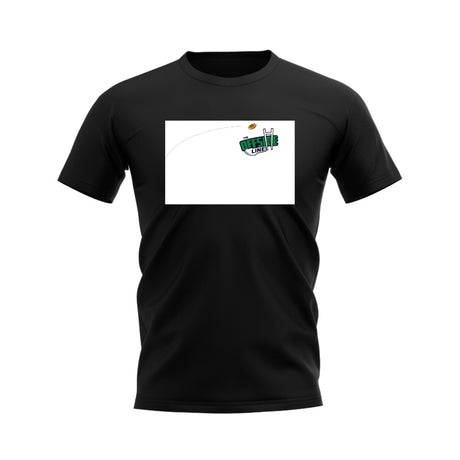 Rugby Ball Offside Line T-Shirt (Black/White)_0