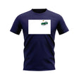 Rugby Ball Offside Line T-Shirt (Navy/White)_0