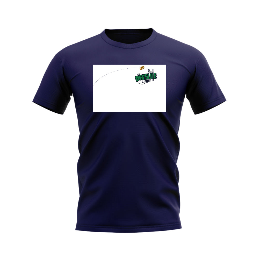 Rugby Ball Offside Line T-Shirt (Navy/White)_0
