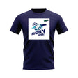 Eat, Sleep, Rugby Repeat T-Shirt - Version 5 (Navy/White)_0