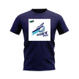 Eat, Sleep, Rugby Repeat T-Shirt - Version 4 (Navy/White)_0