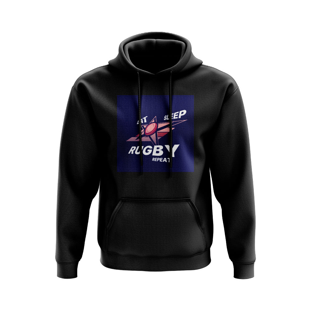 Eat, Sleep, Rugby Repeat Hoody - Version 2 (Black/Navy)_0