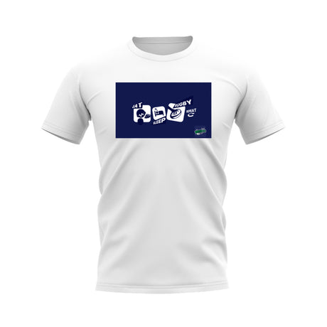 Eat, Sleep, Rugby Repeat T-Shirt - Version 11 (White/Navy)_0