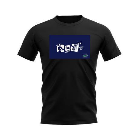 Eat, Sleep, Rugby Repeat T-Shirt - Version 11 (Black/Navy)_0