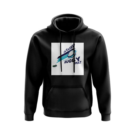 Eat, Sleep, Rugby Repeat Hoody - Version 6 (Black/White)_0