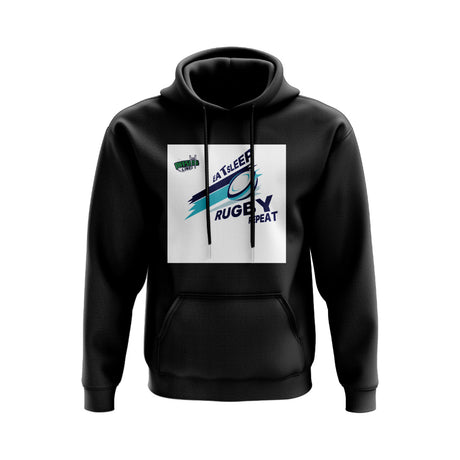 Eat, Sleep, Rugby Repeat Hoody - Version 7 (Black/White)_0