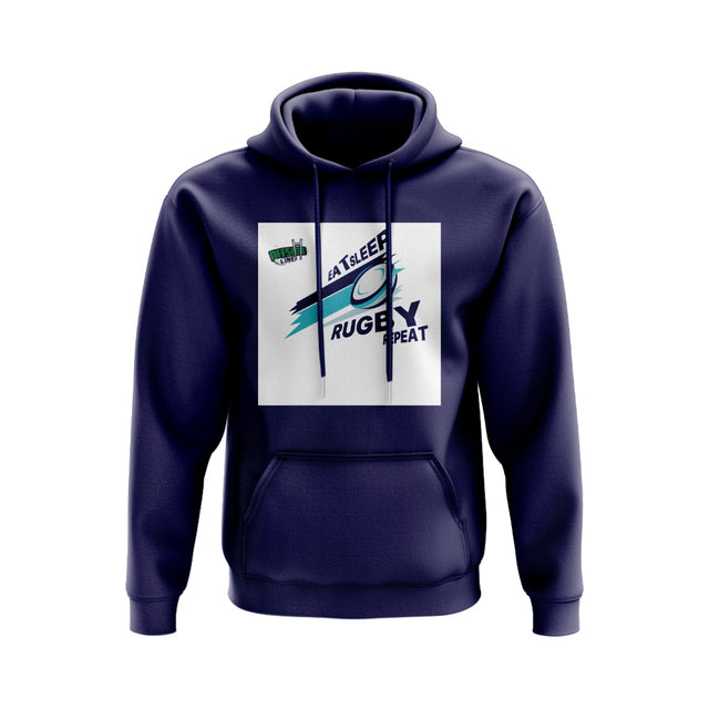 Eat, Sleep, Rugby Repeat Hoody - Version 7 (Navy/White)_0