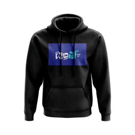Eat, Sleep, Rugby Repeat Hoody - Version 10 (Black/Blue)_0