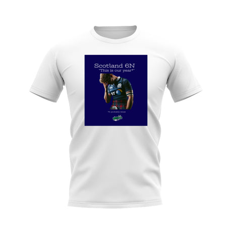 Scotland Our Year Rugby T-shirt - Version 1 (White/Navy)_0