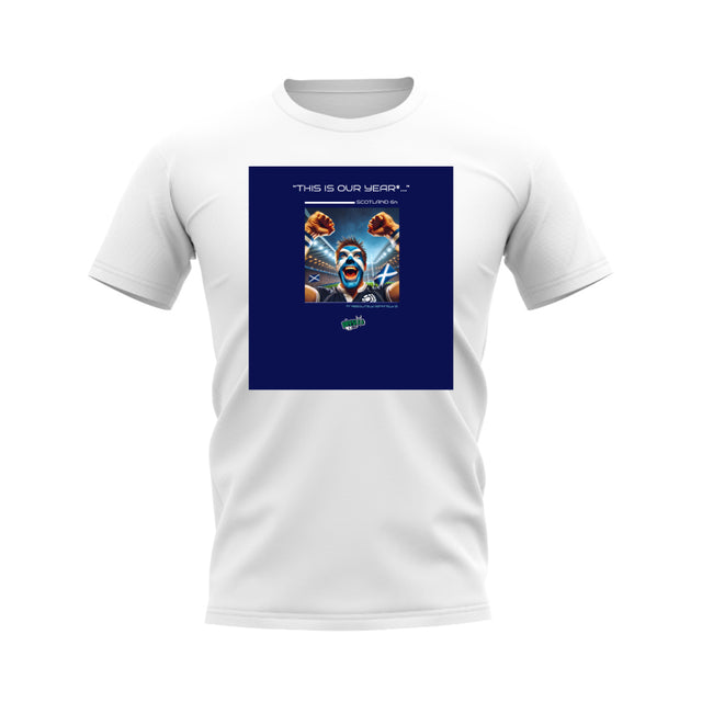 Scotland Our Year Rugby T-shirt - Version 3 (White/Navy)_0