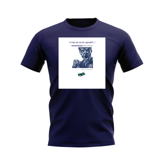 Scotland Our Year Rugby T-shirt - Version 5 (Navy/White)_0