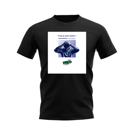 Scotland Our Year Rugby T-shirt - Version 7 (Black/White)_0