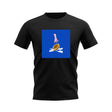 Scotland Rugby Try T-Shirt - Version 2 (Black/Blue)_0