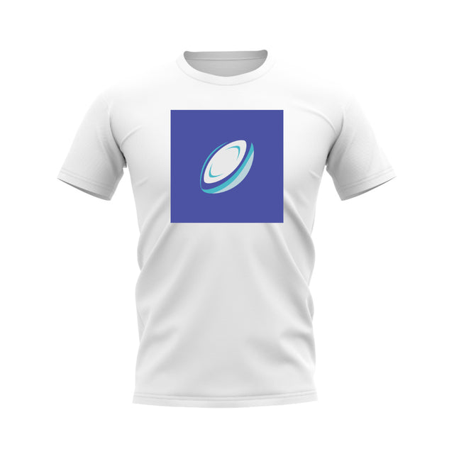 Rugby Ball T-Shirt (White/Blue)_0