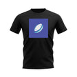 Rugby Ball T-Shirt (Black/Blue)_0