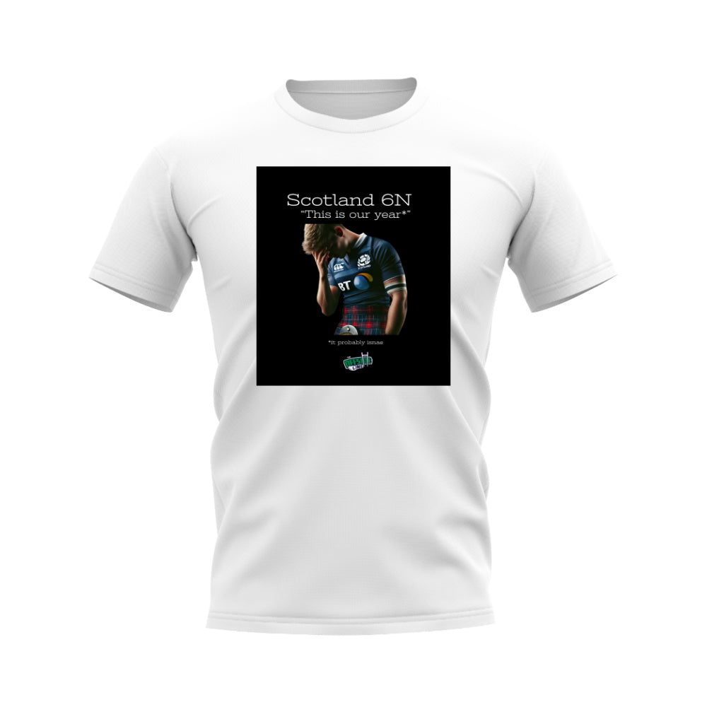 Isnae Rugby T-Shirt - Version 3 (White/Black)_0