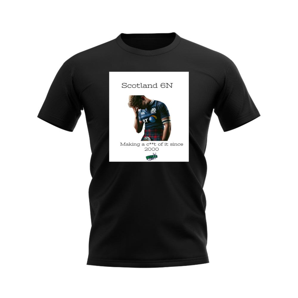 Scotland 2000 Rugby T-Shirt (Black/White)_0