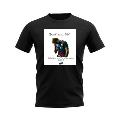 Scotland 2000 Rugby T-Shirt (Black/White)_0