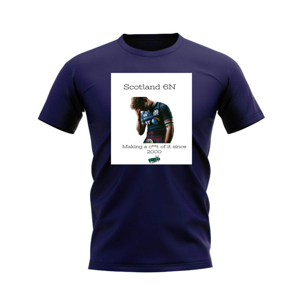 Scotland 2000 Rugby T-Shirt (Navy/White)_0