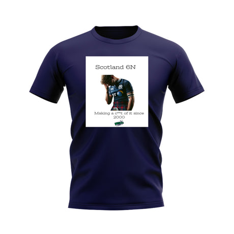 Scotland 2000 Rugby T-Shirt (Navy/White)_0
