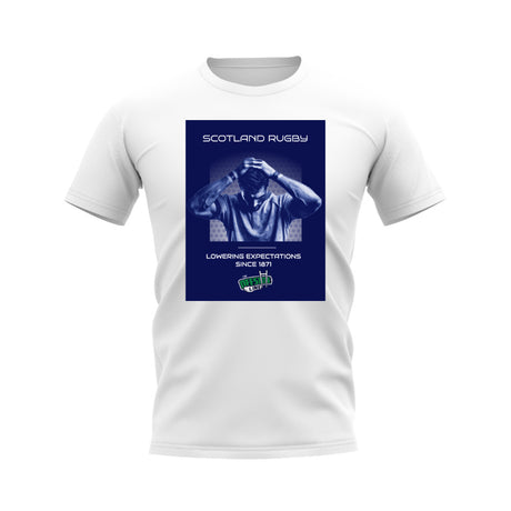 Scotland Expectations T-Shirt - Version 1 (White/Navy)_0