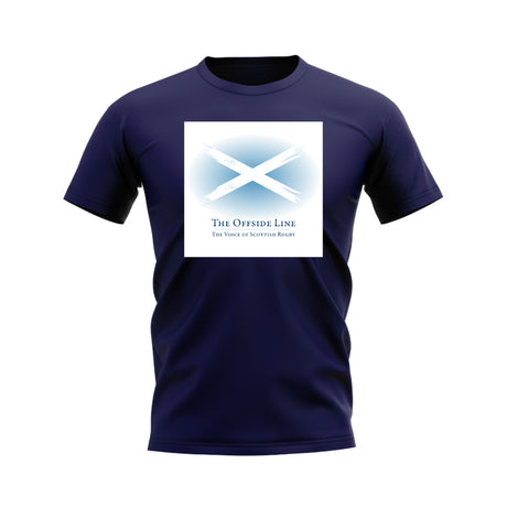 Scotland Offside Line T-Shirt (Navy/White)_0