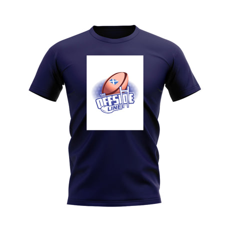 Scotland Ball Offside Line T-Shirt (Black/White)_0