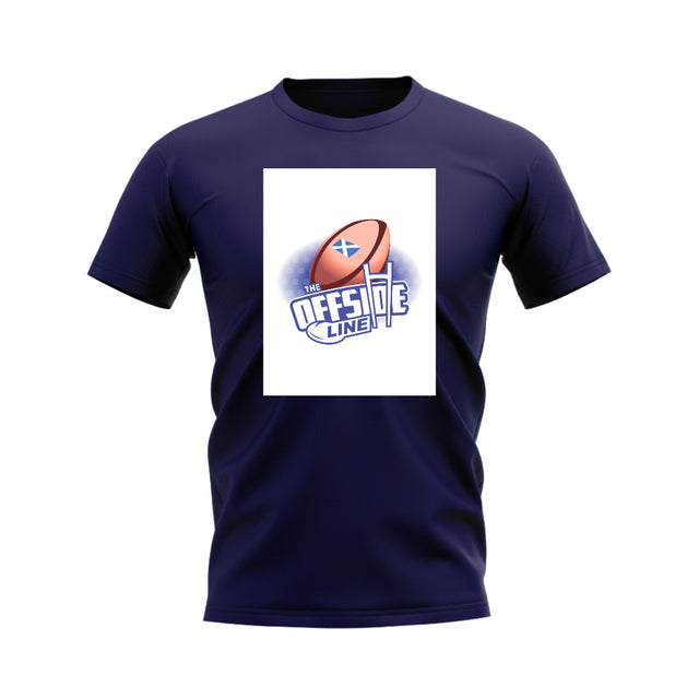 Scotland Ball Offside Line T-Shirt (Black/White)_0