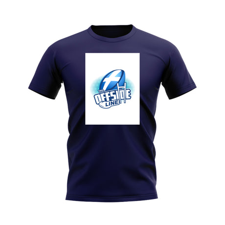 Scotland Offside Line Logo Rugby T-Shirt - Version 1 (Navy/White)_0