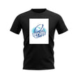 Scotland Offside Line Logo Rugby T-Shirt - Version 2 (Black/White)_0