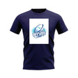 Scotland Offside Line Logo Rugby T-Shirt - Version 2 (Navy/White)_0