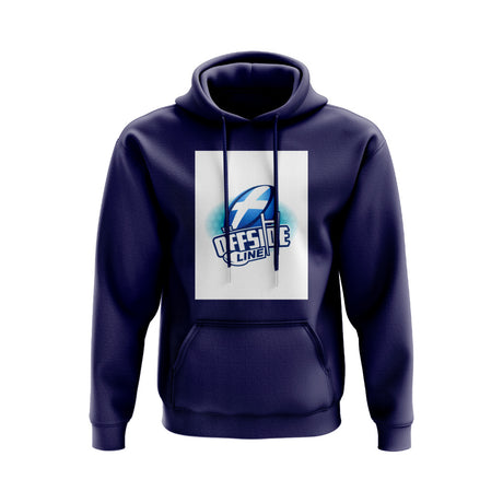 Scotland Offside Line Logo Rugby Hoody - Version 1 (Navy/White)_0