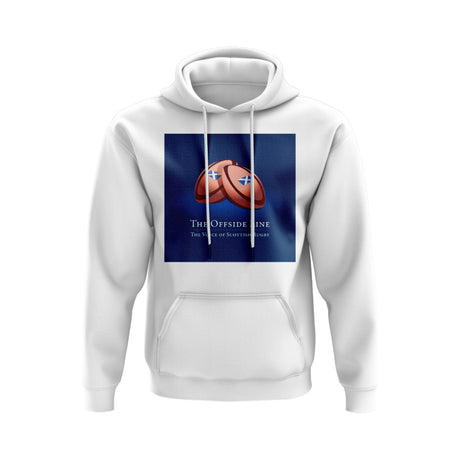 Scotland Offside Line Logo Rugby Hoody - Version 5 (White/Blue)_0
