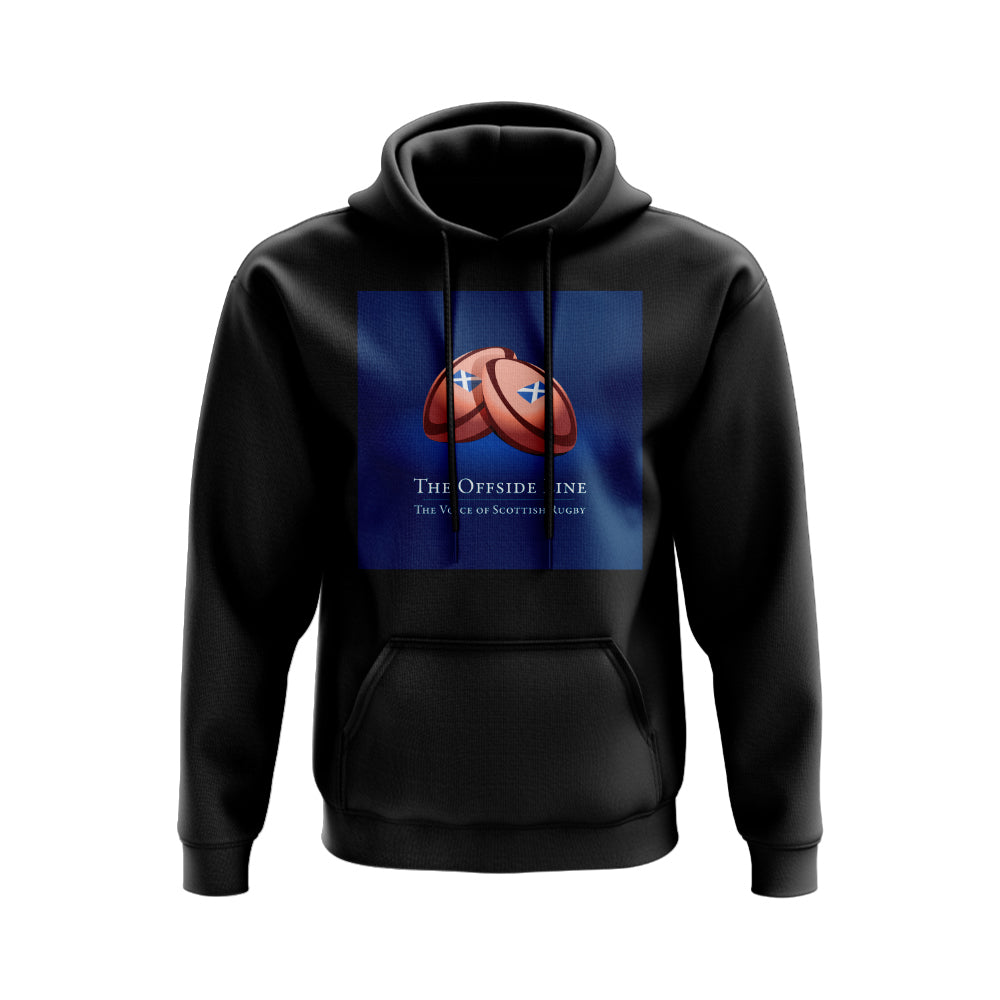 Scotland Offside Line Logo Rugby Hoody - Version 5 (Black/Blue)_0