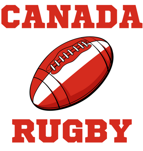 Canada Rugby Ball T-Shirt (White)_1