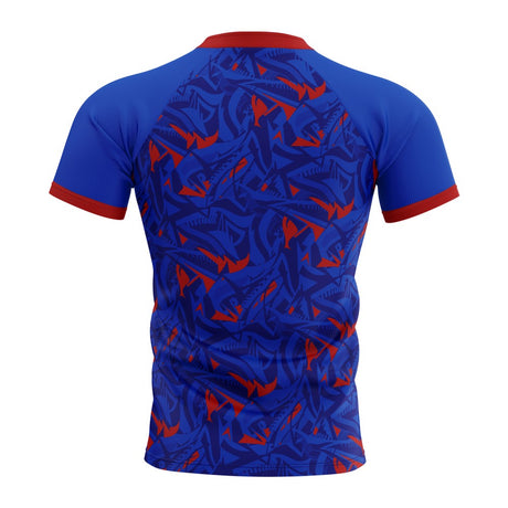 2025-2026 Chile Home Rugby Concept Shirt Kids Short Sleeve_1