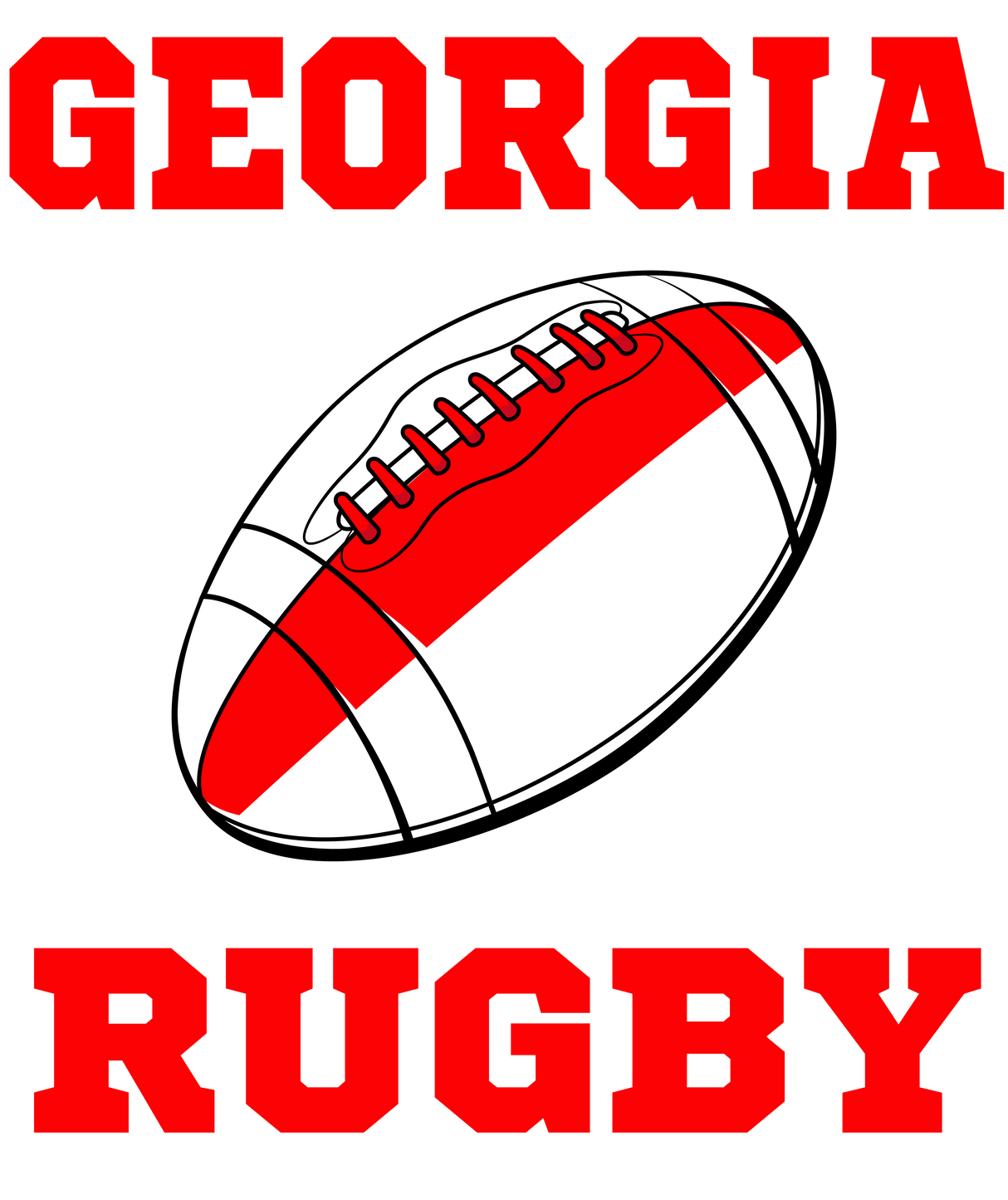 Georgia Rugby Ball Mug (White)_1
