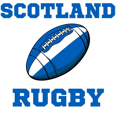 Scotland Rugby Ball T-Shirt (White)_1