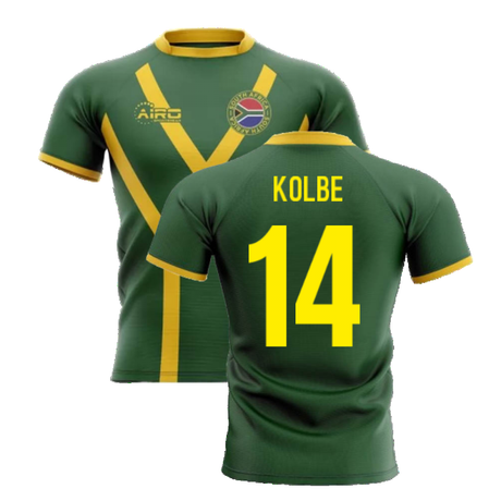 2025-2026 South Africa Springboks Flag Concept Rugby Shirt (Kolbe 14)_4