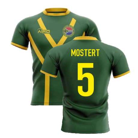 2025-2026 South Africa Springboks Flag Concept Rugby Shirt (Mostert 5)_4