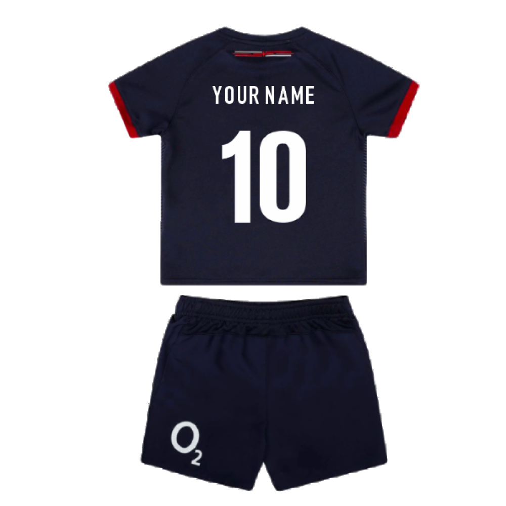 2023-2024 England Rugby Alternate Replica Infant Kit (Your Name)_4
