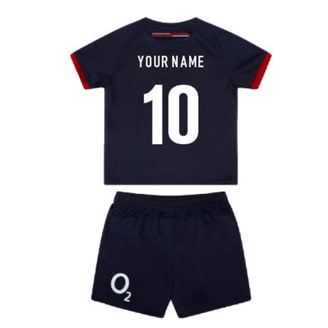 2023-2024 England Rugby Alternate Replica Infant Kit (Your Name)_4