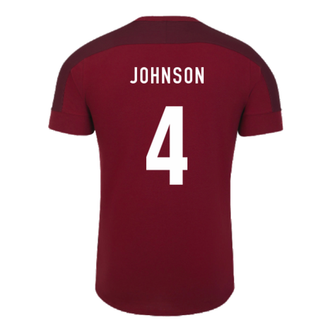 2023-2024 England Rugby Presentation T-Shirt (Tibetan Red) (Johnson 4)_4