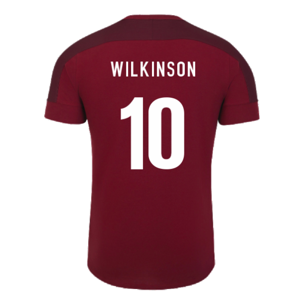 2023-2024 England Rugby Presentation T-Shirt (Tibetan Red) (Wilkinson 10)_4