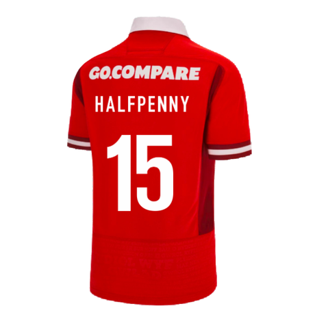 2023-2024 Wales Rugby WRU Home Poly Shirt (Halfpenny 15)_4
